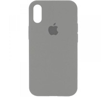 Чохол Silicone Case Full Protective (AA) для Apple iPhone X / XS (5.8") Сірий / Pewter