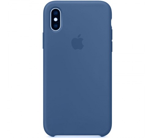 Чохол Silicone Case Full Protective (AA) для Apple iPhone X / XS (5.8") Синій / New Blue Чохол Silicone Case Full Protective (AA) для Apple iPhone X / XS (5.8") Синій / New Blue
