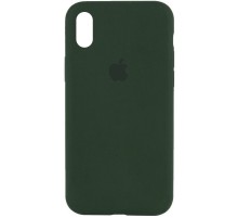 Чохол Silicone Case Full Protective (AA) для Apple iPhone X (5.8") / XS (5.8") Зелений / Cyprus Green