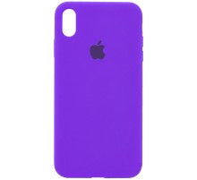 Чохол Silicone Case Full Protective (AA) для Apple iPhone X / XS (5.8") Фіолетовий / Purple