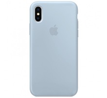 Чохол Silicone Case Full Protective (AA) для Apple iPhone X / XS (5.8") Блакитний / Mist blue