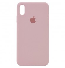 Чохол Silicone Case Full Protective (AA) для Apple iPhone X (5.8") / XS (5.8") Рожевий / Pink Sand