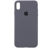 Чохол Silicone Case Full Protective (AA) для Apple iPhone X / XS (5.8") Сірий / Dark Gray