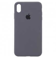 Чохол Silicone Case Full Protective (AA) для Apple iPhone X / XS (5.8") Сірий / Dark Gray