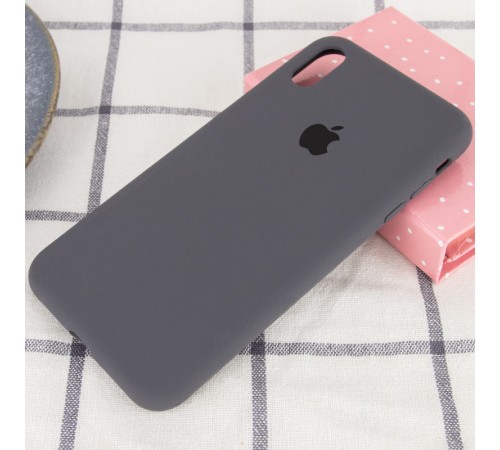 Чохол Silicone Case Full Protective (AA) для Apple iPhone X / XS (5.8") Сірий / Dark Gray Чохол Silicone Case Full Protective (AA) для Apple iPhone X / XS (5.8") Сірий / Dark Gray