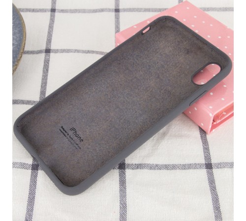 Чохол Silicone Case Full Protective (AA) для Apple iPhone X / XS (5.8") Сірий / Dark Gray Чохол Silicone Case Full Protective (AA) для Apple iPhone X / XS (5.8") Сірий / Dark Gray