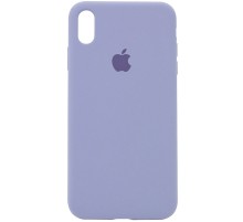 Чохол Silicone Case Full Protective (AA) для Apple iPhone X / XS (5.8") Сірий / Lavender Gray