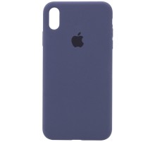 Чохол Silicone Case Full Protective (AA) для Apple iPhone X (5.8") / XS (5.8") Темний Синій / Midnight Blue