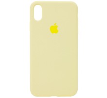 Чохол Silicone Case Full Protective (AA) для Apple iPhone X (5.8") / XS (5.8") Жовтий / Mellow Yellow