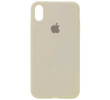 Чохол Silicone Case Full Protective (AA) для Apple iPhone X (5.8") / XS (5.8") Бежевий / Antigue White