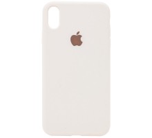 Чохол Silicone Case Full Protective (AA) для Apple iPhone X / XS (5.8") Бежевий / Creamy White