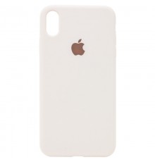 Чохол Silicone Case Full Protective (AA) для Apple iPhone X / XS (5.8") Бежевий / Creamy White