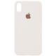 Чохол Silicone Case Full Protective (AA) для Apple iPhone X / XS (5.8") Бежевий / Creamy White