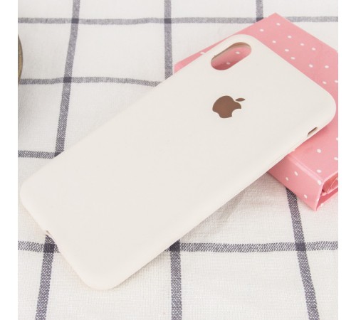 Чохол Silicone Case Full Protective (AA) для Apple iPhone X / XS (5.8") Бежевий / Creamy White Чохол Silicone Case Full Protective (AA) для Apple iPhone X / XS (5.8") Бежевий / Creamy White