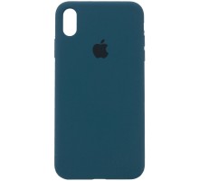 Чохол Silicone Case Full Protective (AA) для Apple iPhone X / XS (5.8") Синій / Cosmos Blue