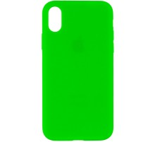 Чохол Silicone Case Full Protective (AA) для Apple iPhone X / XS (5.8") Зелений / Neon green