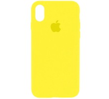 Чохол Silicone Case Full Protective (AA) для Apple iPhone X (5.8") / XS (5.8") Жовтий / Neon Yellow