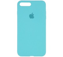 Чохол Silicone Case Full Protective (AA) для Apple iPhone 7 plus / 8 plus (5.5") Бірюзовий / Ice Blue