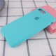 Чохол Silicone Case Full Protective (AA) для Apple iPhone 7 plus / 8 plus (5.5") Бірюзовий / Ice Blue