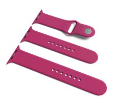 Силіконовий ремінець для Apple Watch Sport Band 38/40/41/42mm (S/M & M/L) 3pcs Бордовий / Maroon