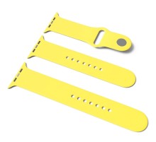 Силіконовий ремінець для Apple Watch Sport Band 38/40/41/42mm(ser.10) (S/M & M/L) 3pcs Жовтий / Yellow