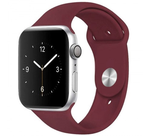 Силіконовий ремінець для Apple Watch Sport Band 38/40/41/42mm(ser.10) (S/M & M/L) 3pcs Бордовий / Plum Силіконовий ремінець для Apple Watch Sport Band 38/40/41/42mm(ser.10) (S/M & M/L) 3pcs Бордовий / Plum