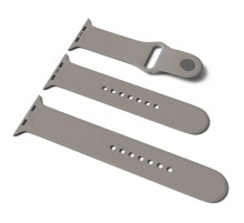 Силіконовий ремінець для Apple Watch Sport Band 38/40/41/42mm(ser.10) (S/M & M/L) 3pcs Сірий / Charcoal Gray