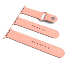 Силіконовий ремінець для Apple Watch Sport Band 38/40/41/42mm(ser.10) (S/M & M/L) 3pcs Рожевий / Flamingo