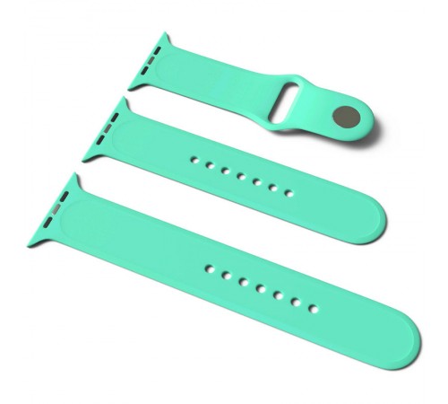 Силіконовий ремінець для Apple Watch Sport Band 38/40/41/42mm(ser.10) (S/M & M/L) 3pcs Зелений / Spearmint Силіконовий ремінець для Apple Watch Sport Band 38/40/41/42mm(ser.10) (S/M & M/L) 3pcs Зелений / Spearmint