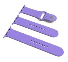 Силіконовий ремінець для Apple Watch Sport Band 38/40/41/42mm (S/M & M/L) 3pcs Бузковий / Dasheen
