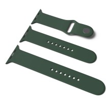Силіконовий ремінець для Apple Watch Sport Band 38/40/41/42mm (S/M & M/L) 3pcs Зелений / Army green