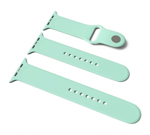Силіконовий ремінець для Apple Watch Sport Band 38/40/41/42mm(ser.10) (S/M & M/L) 3pcs Бірюзовий / Beryl Силіконовий ремінець для Apple Watch Sport Band 38/40/41/42mm(ser.10) (S/M & M/L) 3pcs Бірюзовий / Beryl