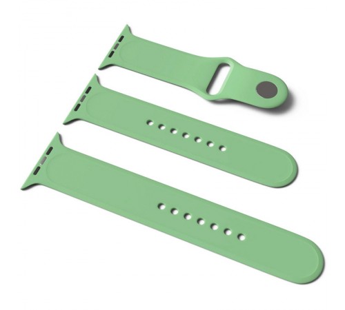 Силіконовий ремінець для Apple Watch Sport Band 38/40/41/42mm(ser.10) (S/M & M/L) 3pcs Зелений / Mint Силіконовий ремінець для Apple Watch Sport Band 38/40/41/42mm(ser.10) (S/M & M/L) 3pcs Зелений / Mint