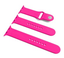 Силіконовий ремінець для Apple Watch Sport Band 38/40/41/42mm (S/M & M/L) 3pcs Рожевий / Barbie pink