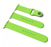 Силіконовий ремінець для Apple Watch Sport Band 38/40/41/42mm(ser.10) (S/M & M/L) 3pcs Зелений / Green Силіконовий ремінець для Apple Watch Sport Band 38/40/41/42mm(ser.10) (S/M & M/L) 3pcs Зелений / Green