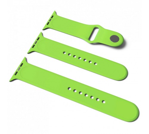 Силіконовий ремінець для Apple Watch Sport Band 38/40/41/42mm(ser.10) (S/M & M/L) 3pcs Зелений / Green Силіконовий ремінець для Apple Watch Sport Band 38/40/41/42mm(ser.10) (S/M & M/L) 3pcs Зелений / Green