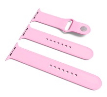 Силіконовий ремінець для Apple Watch Sport Band 38/40/41/42mm (S/M & M/L) 3pcs Рожевий / Light pink