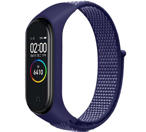 Ремінець Nylon для Xiaomi Mi Band 3/4/5/6/7 Темно-синій Ремінець Nylon для Xiaomi Mi Band 3/4/5/6/7 Темно-синій