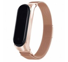 Ремінець Milanese Loop Design для Xiaomi Mi Band 3/4 Champagne gold