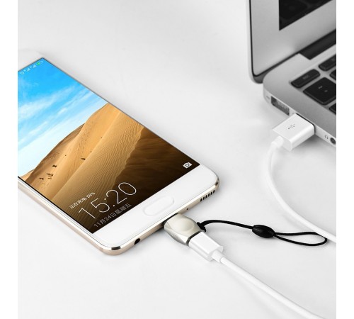 Перехідник Hoco UA8 MicroUSB to Type-C Сталевий Перехідник Hoco UA8 MicroUSB to Type-C Сталевий