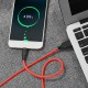 Дата кабель Hoco X21 Silicone Type-C Cable (1m) Чорний / Червоний
