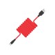Дата кабель Hoco X21 Silicone Type-C Cable (1m) Чорний / Червоний