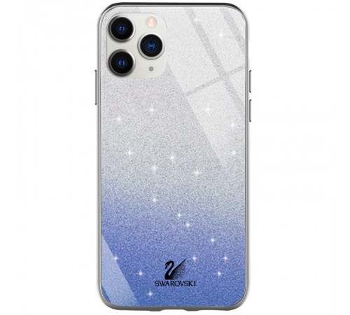 TPU+Glass чохол Swarovski для Apple iPhone 11 Pro (5.8") Синій TPU+Glass чохол Swarovski для Apple iPhone 11 Pro (5.8") Синій