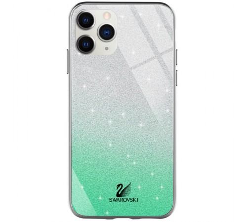 TPU+Glass чохол Swarovski для Apple iPhone 11 Pro (5.8") Бірюзовий TPU+Glass чохол Swarovski для Apple iPhone 11 Pro (5.8") Бірюзовий