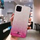 TPU+Glass чохол Swarovski для Apple iPhone 11 Pro Max (6.5") Малиновий