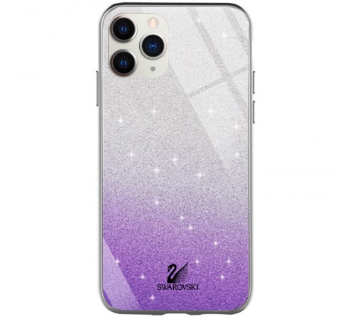 TPU+Glass чохол Swarovski для Apple iPhone 11 Pro Max (6.5") Фіолетовий TPU+Glass чохол Swarovski для Apple iPhone 11 Pro Max (6.5") Фіолетовий