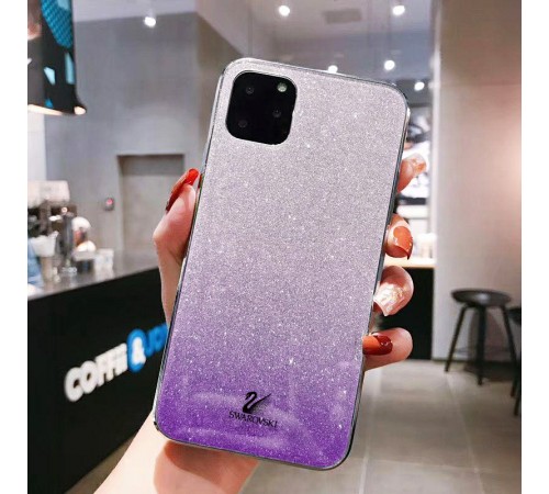 TPU+Glass чохол Swarovski для Apple iPhone 11 Pro Max (6.5") Фіолетовий TPU+Glass чохол Swarovski для Apple iPhone 11 Pro Max (6.5") Фіолетовий