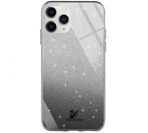 TPU+Glass чохол Swarovski для Apple iPhone 11 Pro Max (6.5") Чорний TPU+Glass чохол Swarovski для Apple iPhone 11 Pro Max (6.5") Чорний