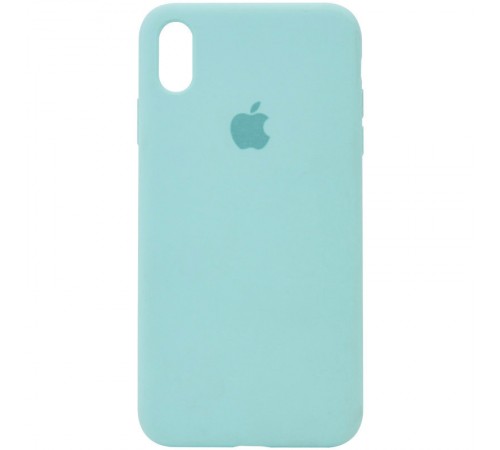 Чохол Silicone Case Full Protective (AA) для Apple iPhone XS Max (6.5") Бірюзовий / Swimming pool Чохол Silicone Case Full Protective (AA) для Apple iPhone XS Max (6.5") Бірюзовий / Swimming pool