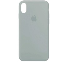 Чохол Silicone Case Full Protective (AA) для Apple iPhone XS Max (6.5") Сірий / Mist Blue